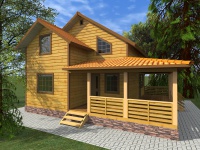 Каркасный дом 9х10 | Полутороэтажные деревянные дачные дома